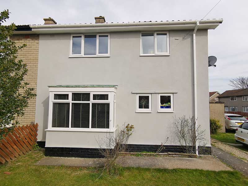 Smooth Render Finish - UK Property